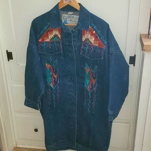 Vintage Belma Embellished Denim Jacket